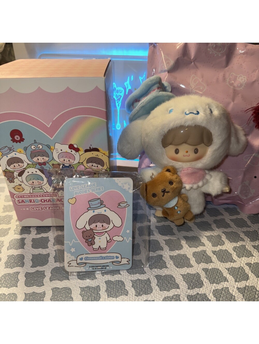 F.UN zZoton Sanrio Characters Love-League Buddies Plush Secret CINNAMOROLL